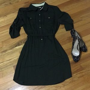 Olive Banana Republic Shirt Dress